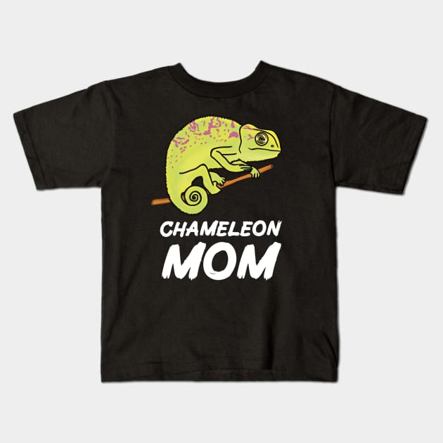 Chameleon Mom for Chameleon Lovers Kids T-Shirt by Mochi Merch